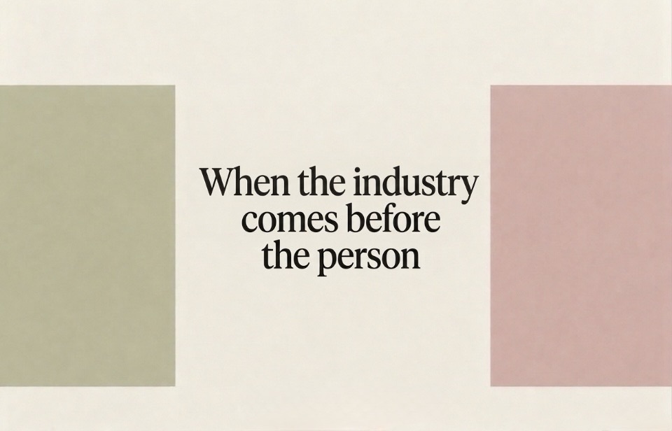 WHEN THE INDUSTRY COMES BEFORE THE&nbsp;PERSON